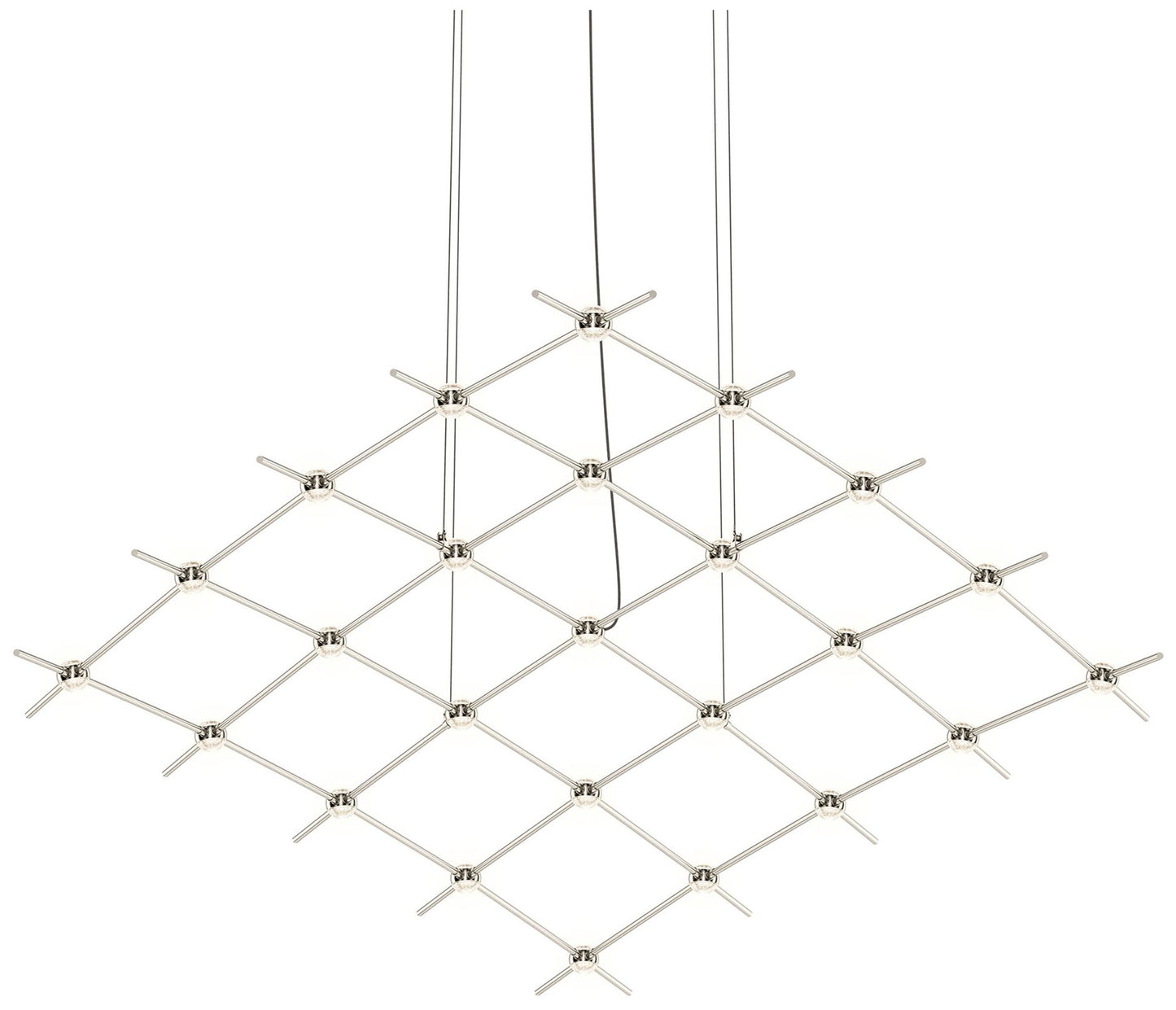 Constellation Aquarius Medius 121.75" Wide Satin Nickel Pendant