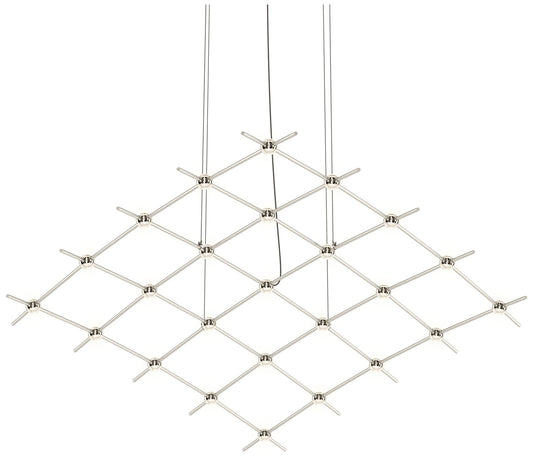 Constellation Aquarius Medius 121.75" Wide Satin Nickel Pendant