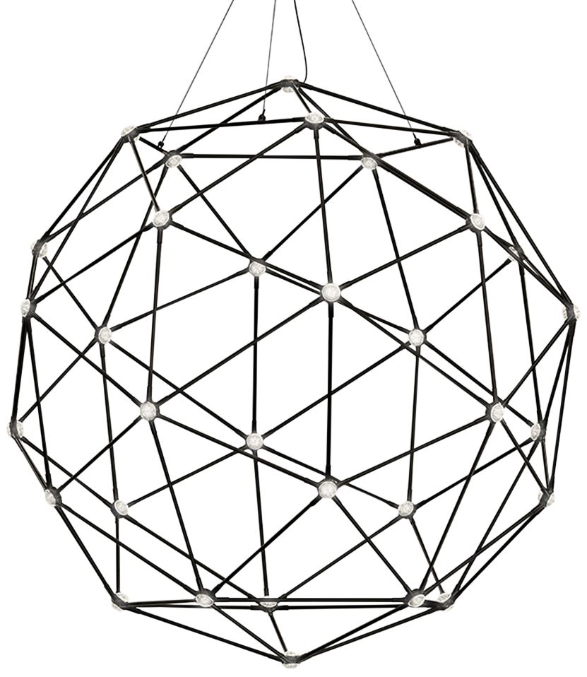 Constellation庐 45"W Nickel 40-Light LED Pendant Light