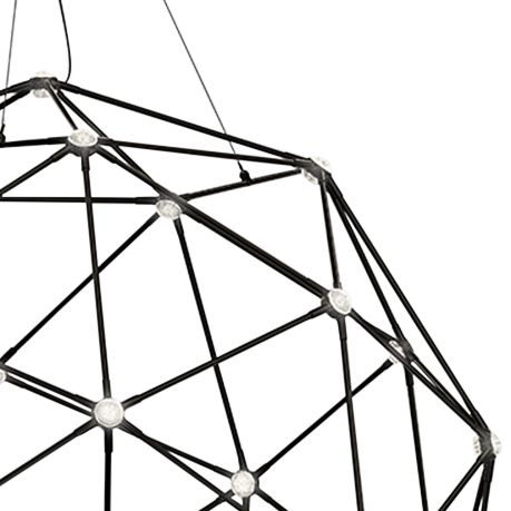 Constellation庐 45"W Nickel 40-Light LED Pendant Light