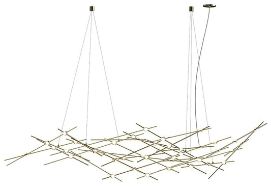 Constellation Ursa Major Chandelier - Brass - White Optical Lens