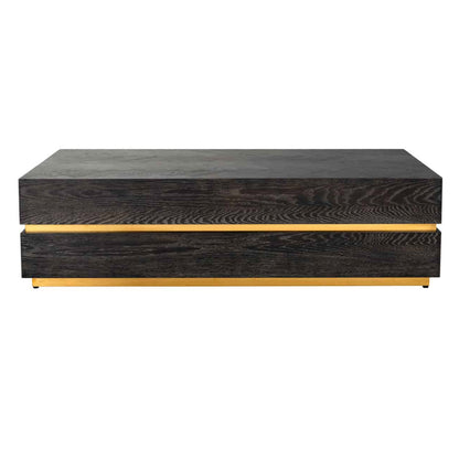 Contemporary Black And Gold Coffee Table