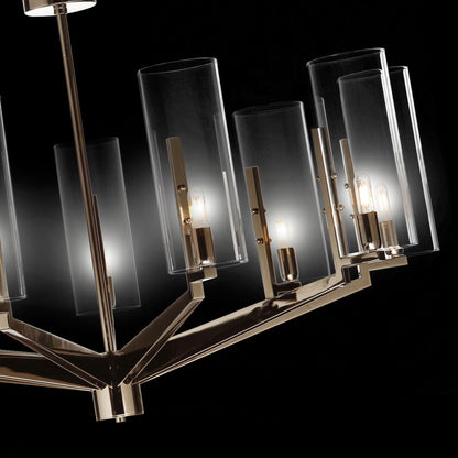 Contemporary Black Nickel Chandelier