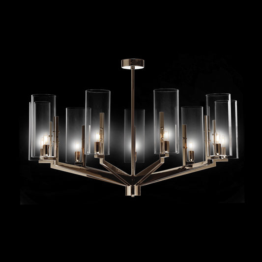 Contemporary Black Nickel Chandelier