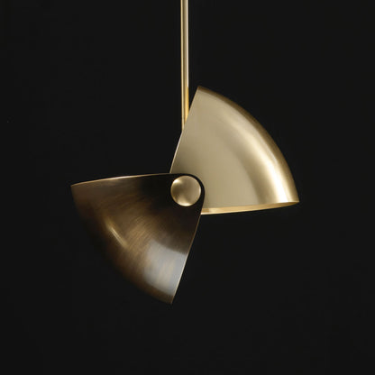 Contemporary Brass Pendant Light