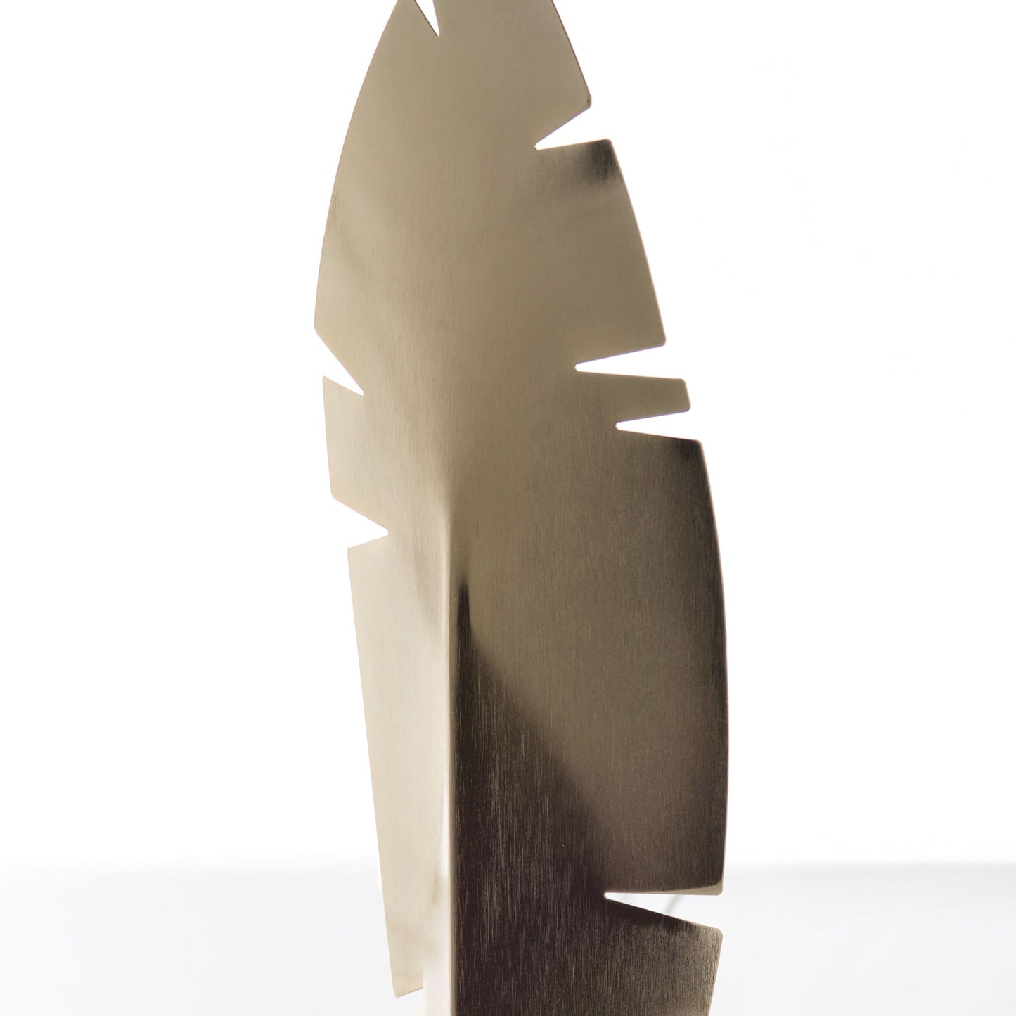 Contemporary Carrara Marble And Italian Leaf Table Lamp