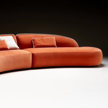 Contemporary Chaise Style Modular Sofa