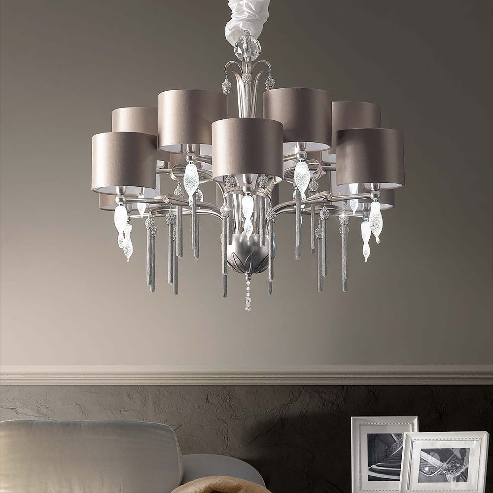 Contemporary Crystal Element Chandelier