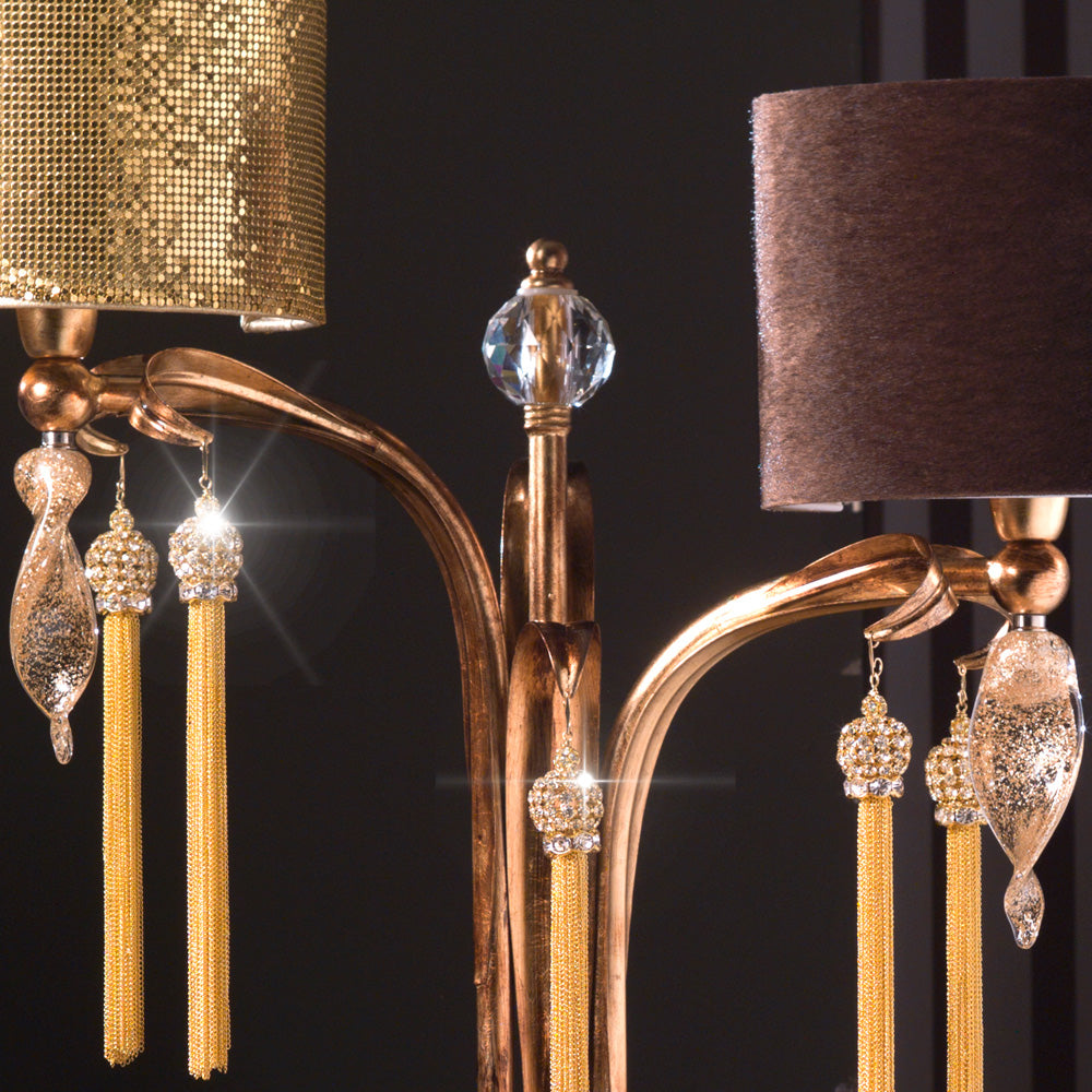 Contemporary Crystal Element Table Lamp