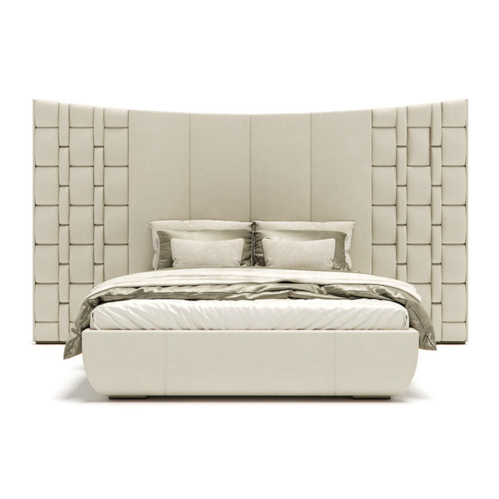 Contemporary Designer Bed With Feature Headboard