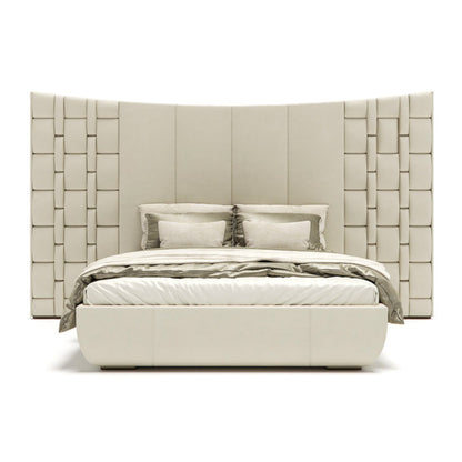 Contemporary Designer Bed With Feature Headboard