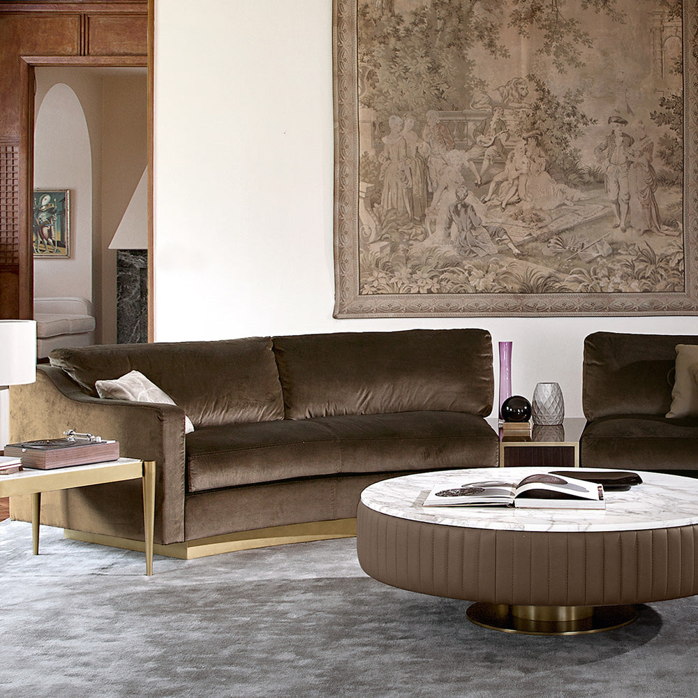 Contemporary Designer Curved Italian Modular Sofa