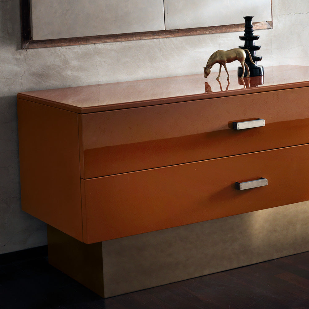 Contemporary Designer Italian Lacquered Chest Of Drawers