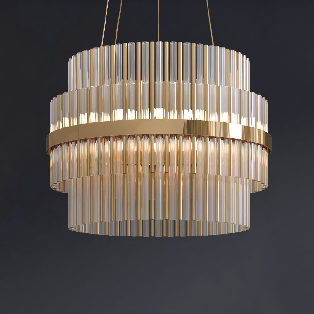 Contemporary Designer Tiered Chandelier