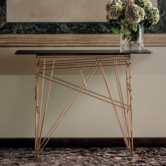 Contemporary Glass Console Table