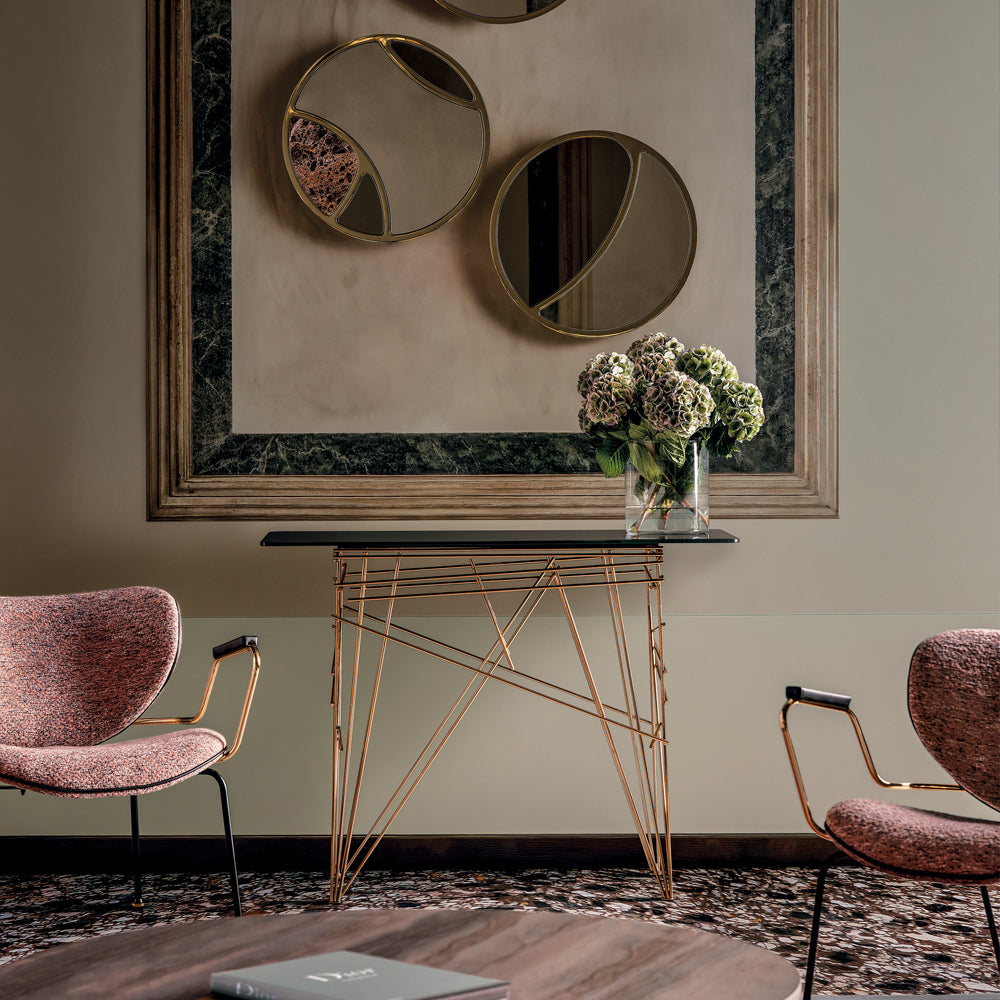 Contemporary Glass Console Table