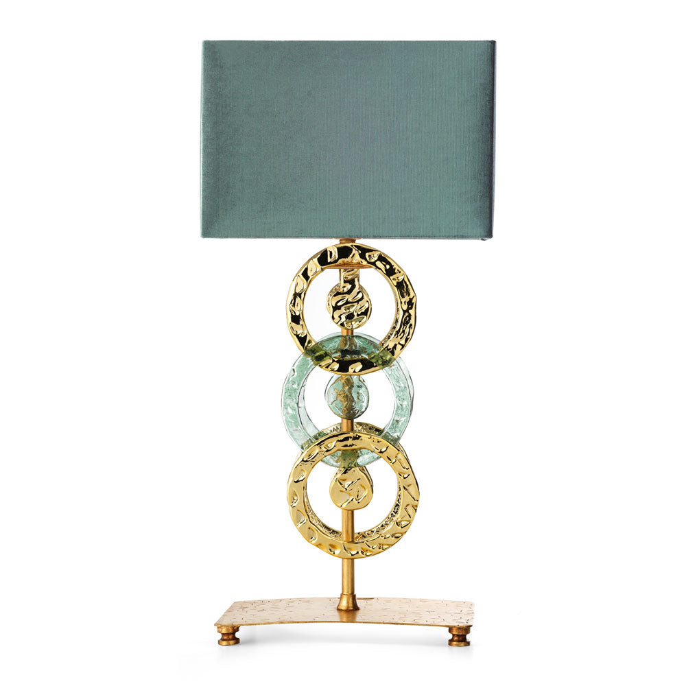 Contemporary Gold Ring Table Lamp