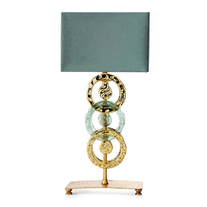 Contemporary Gold Ring Table Lamp