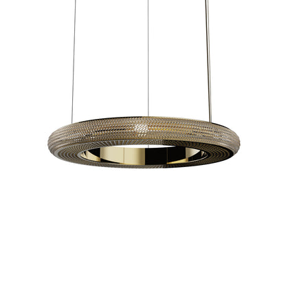 Contemporary Hoop Crystal Chandelier