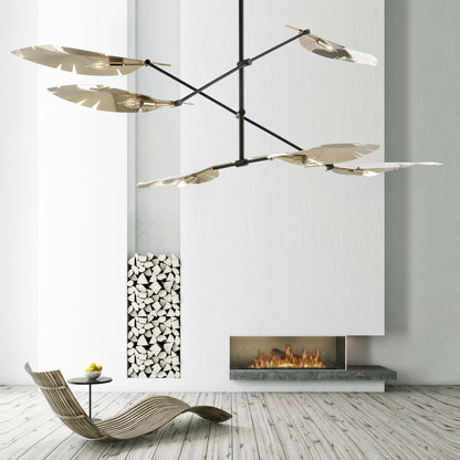 Contemporary Italian Leaf Chandelier