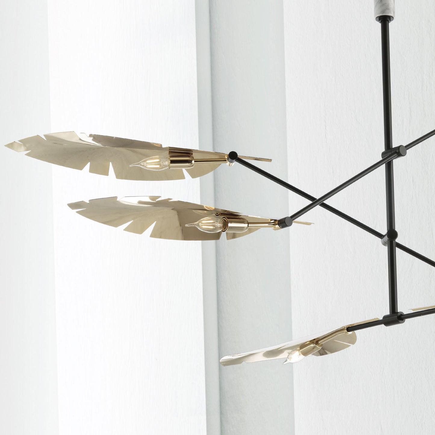 Contemporary Italian Leaf Chandelier