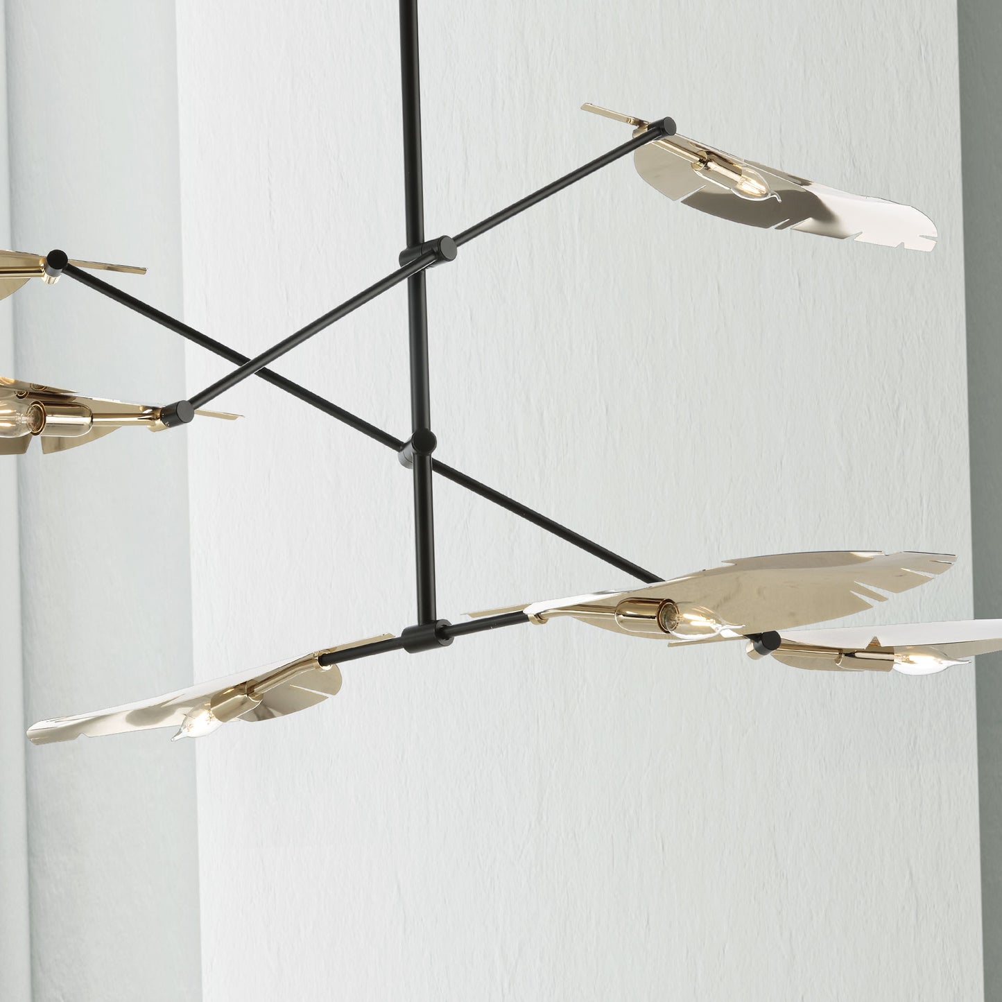 Contemporary Italian Leaf Chandelier