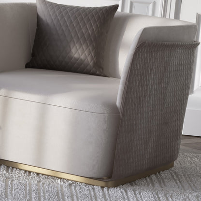 Contemporary Italian Nubuck Armchair