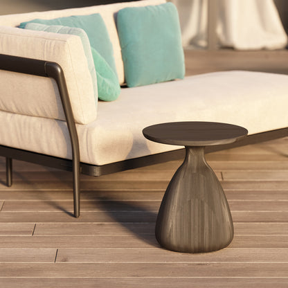 Contemporary Wooden Outdoor Side Table