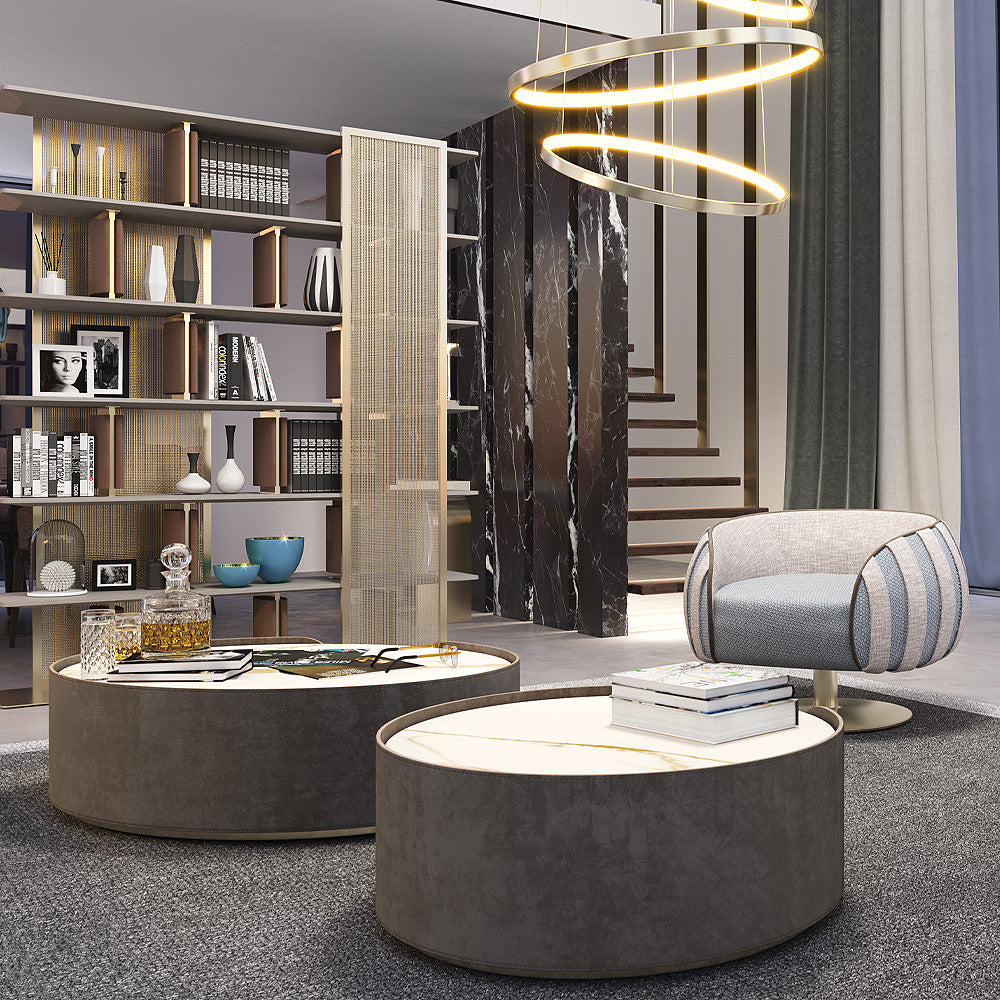 Contemporary Oval Coffee Table