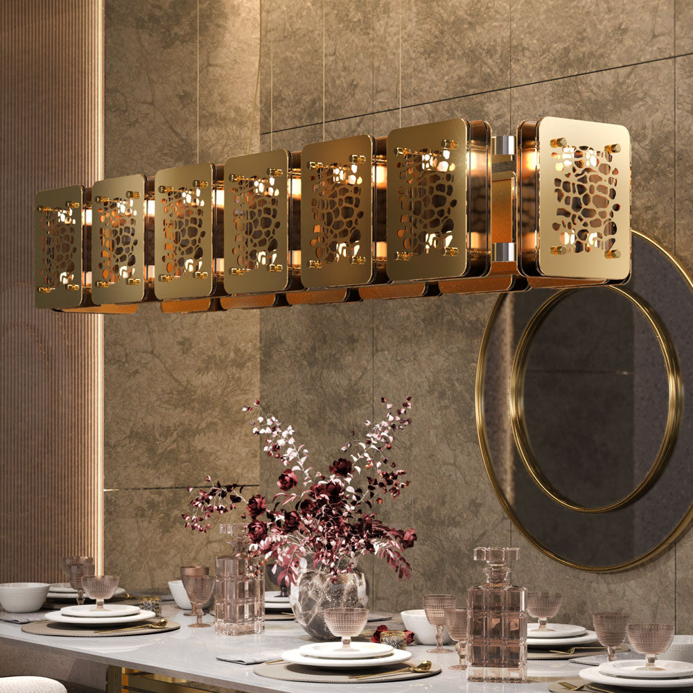 Contemporary Rectangular Chandelier