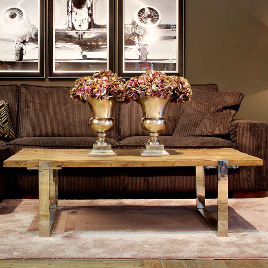 Contemporary Recycled Wood Coffee Table