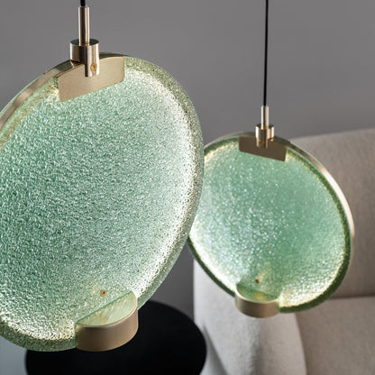 Contemporary Round Coloured Glass Diffuser Pendant Cluster