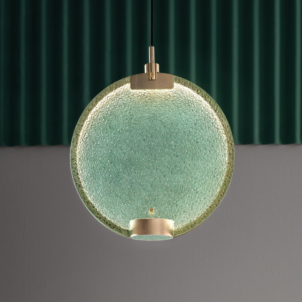 Contemporary Round Coloured Glass Diffuser Pendant Cluster