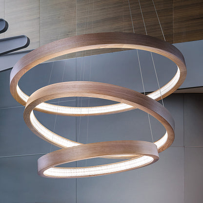 Contemporary Round Tiered Chandelier