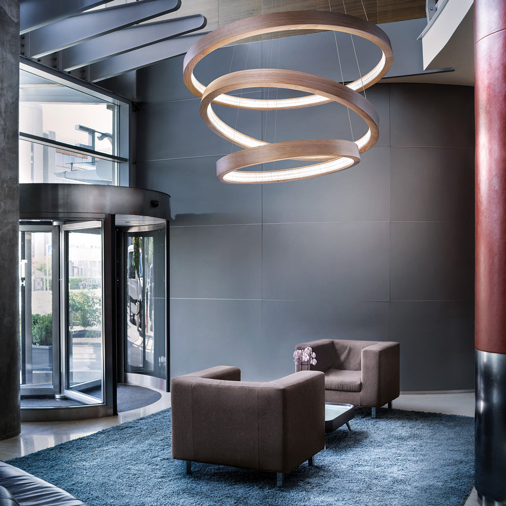 Contemporary Round Tiered Chandelier