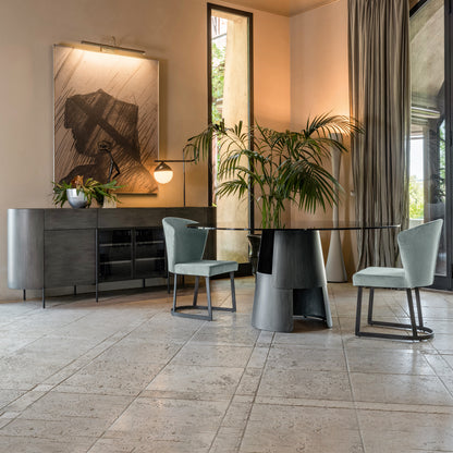 Contemporary Sideboard With Glass Doors