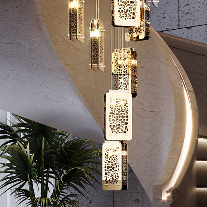 Contemporary Stairwell Chandelier