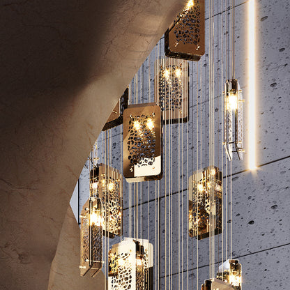 Contemporary Stairwell Chandelier