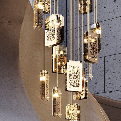 Contemporary Stairwell Chandelier