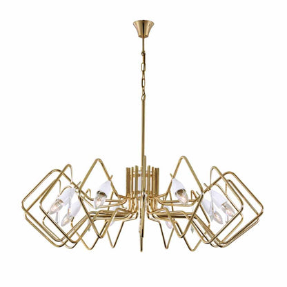 Contemporary Crystal Abstract Chandelier