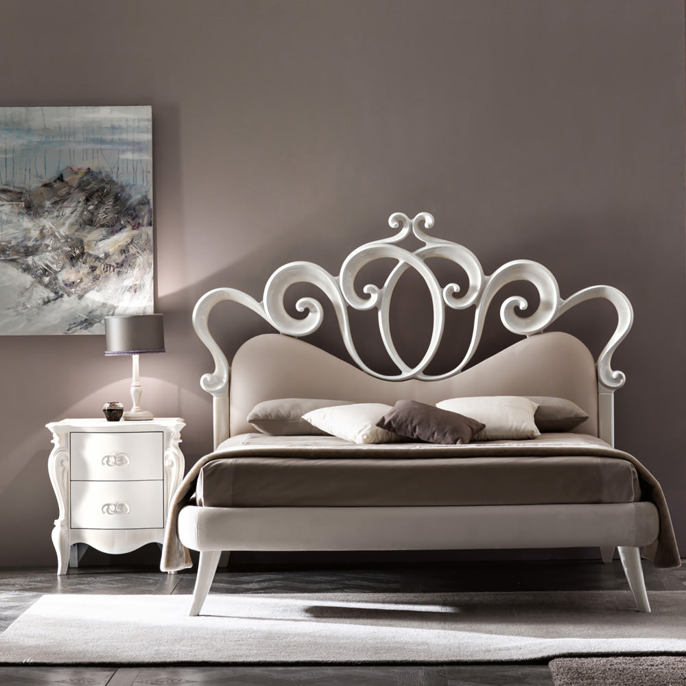 Contemporary Swirl Design Bed