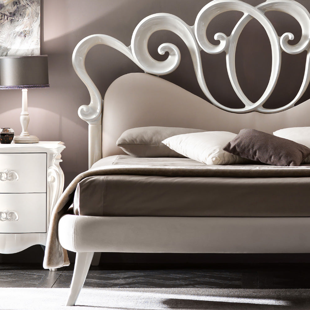 Contemporary Swirl Design Bed