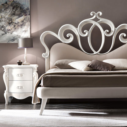 Contemporary Swirl Design Bed