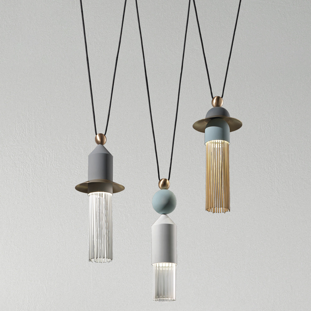 Contemporary Triple Led Pendant Light