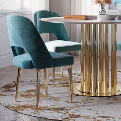 Contemporary Teal Dining Chair