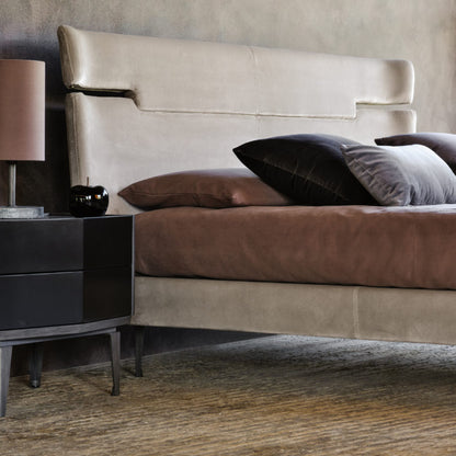 Contemporary Upholstered Velvet Bed