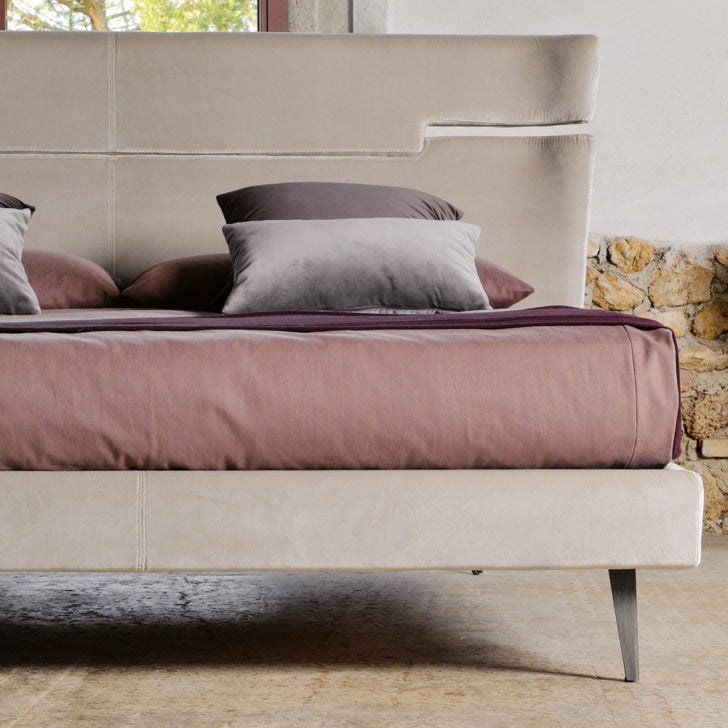 Contemporary Upholstered Velvet Bed