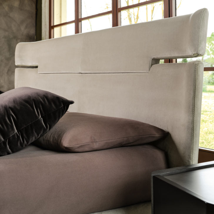 Contemporary Upholstered Velvet Bed