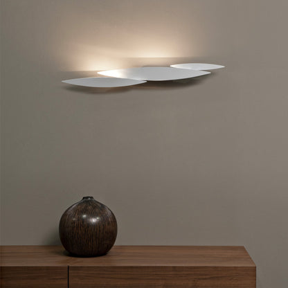 Contemporary White Metal Italian Designer Wall Light