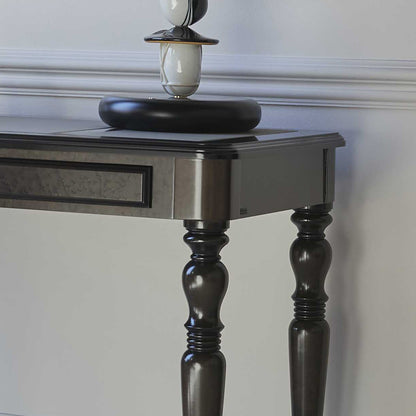 Contemporary Wooden Desk With Leather Top